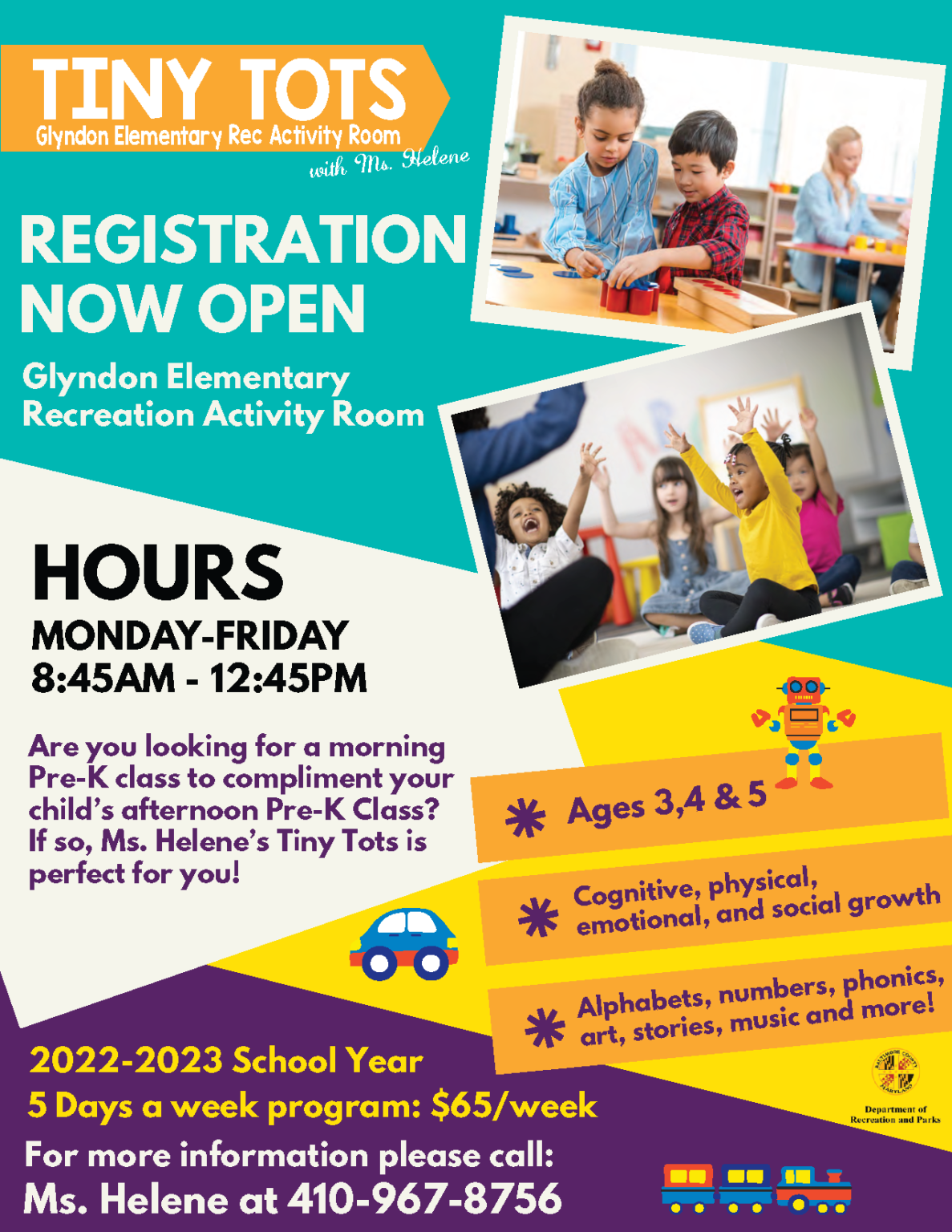 Tiny Tots Reisterstown Recreation Council